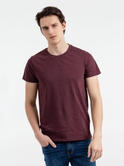 Футболка мужская Regent Fit 150, бордовый меланж фото 12