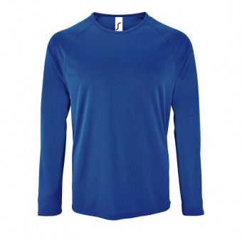 Футболка с длинным рукавом Sporty LSL Men, ярко-синяя фото 7