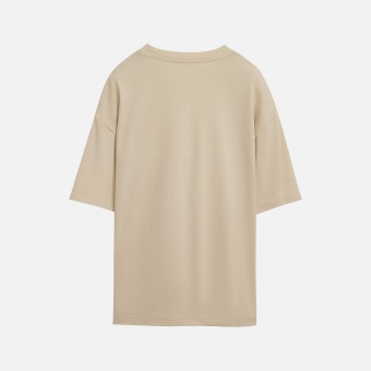 Футболка унисекс премиум AURA, 100% хлопок 200гр. бежевый, размер 3XL/4XL фото 