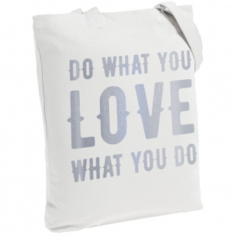 Холщовая сумка Do Love, молочно-белая фото 