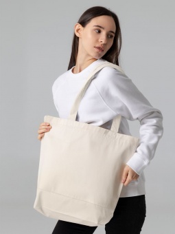 Холщовая сумка Shopaholic, неокрашенная фото 