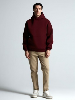 Худи Kulonga Oversize, бордовое фото 15