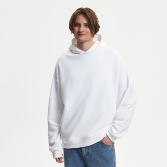 Худи оверсайз унисекс FUSION, белый, размер 3XL/4XL фото 