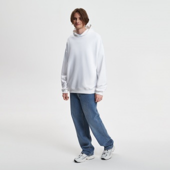 Худи оверсайз унисекс FUSION, белый, размер 3XL/4XL фото 