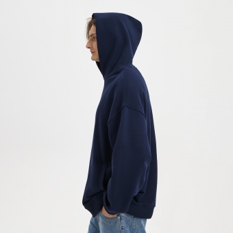 Худи оверсайз унисекс FUSION, темно-синий, размер 3XL/4XL фото 