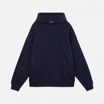 Худи оверсайз унисекс FUSION, темно-синий, размер XL/2XL фото 