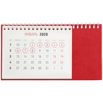 Календарь настольный Brand, красный фото 