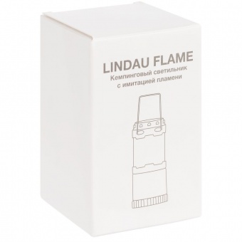 Кемпинговый фонарь с имитацией пламени Lindau Flame, черный фото 