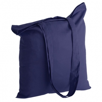 Холщовая сумка Basic 105, синяя фото 