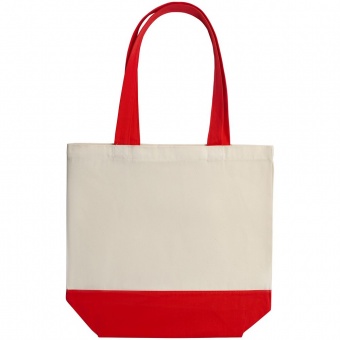 Холщовая сумка Shopaholic, красная фото 