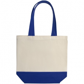 Холщовая сумка Shopaholic, ярко-синяя фото 