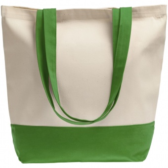 Холщовая сумка Shopaholic, ярко-зеленая фото 