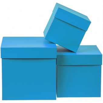 Коробка Cube, S, голубая фото 