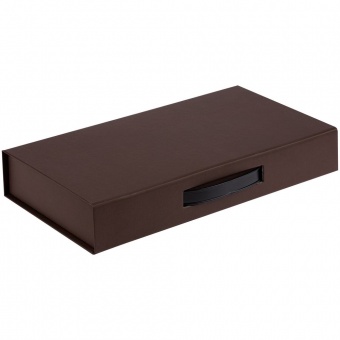 Коробка с ручкой Platt, коричневая фото 
