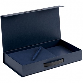 Коробка с ручкой Platt, синяя фото 
