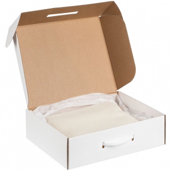 Коробка самосборная Light Case, белая, с белой ручкой фото 