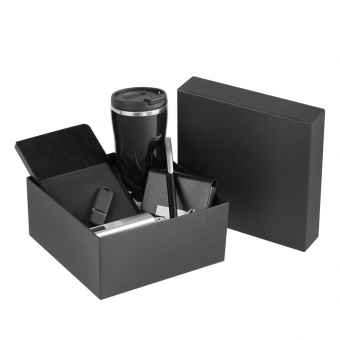 Коробка Satin, малая, черная фото 