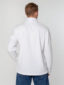 Куртка флисовая унисекс Manakin, белая фото 6