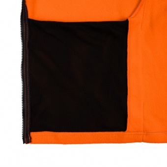 Куртка флисовая унисекс Manakin, оранжевая фото 5