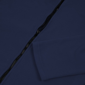 Куртка флисовая унисекс Manakin, темно-синяя фото 9