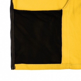 Куртка флисовая унисекс Manakin, желтая фото 12