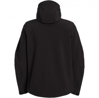 Куртка мужская Hooded Softshell черная фото 4