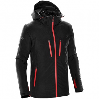 Куртка-трансформер мужская Matrix, черная с красным фото 4