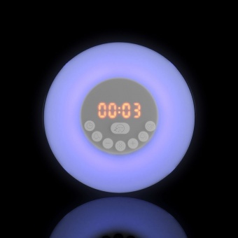 Лампа-колонка со световым будильником dreamTime, ver.2, белая фото 