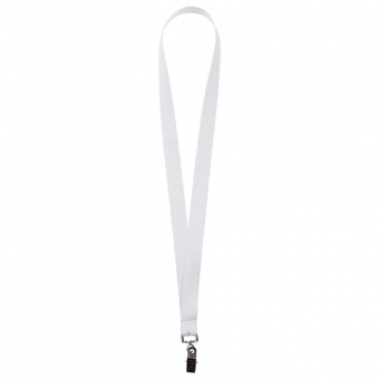Лента для бейджа Neckband, белая фото 