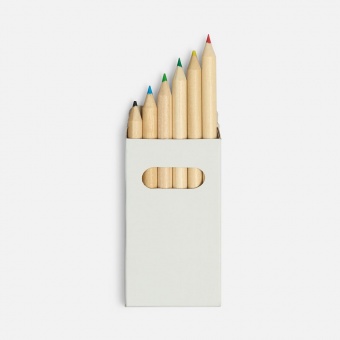 Набор цветных карандашей Pencilvania Mini, белый фото 