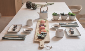 Набор керамический чайник Ukiyo с чашками фото 