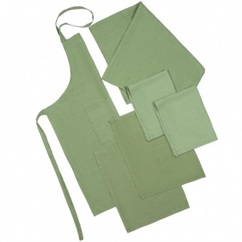 Набор полотенец Fine Line, зеленый фото 