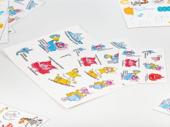 Наклейки бумажные Sticker Pack на заказ, S фото 