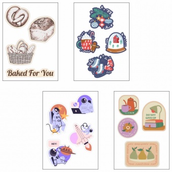 Объемные наклейки под смолой Sticker Pack на заказ фото 