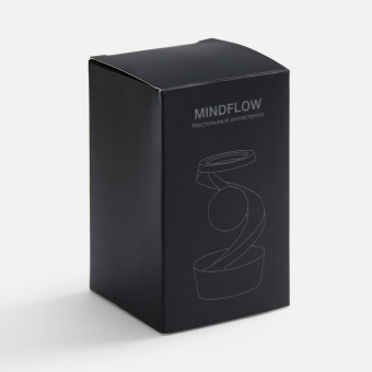 Настольный антистресс Mindflow, черный с серебристым фото 
