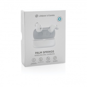 Наушники Urban Vitamin Palm Springs ENC из переработанного пластика RCS фото 