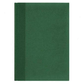 Ежедневник Velvet недатированный без календаря, зеленый (блок сине-черная графика) фото 