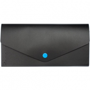 Органайзер для путешествий Envelope, черный с голубым фото 
