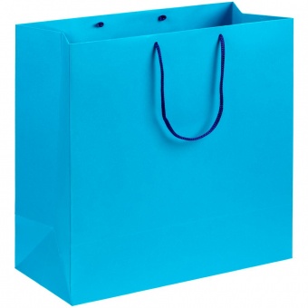 Пакет бумажный Porta L, голубой фото 