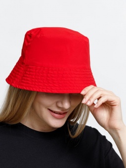 Панама Nylon двусторонняя, темно-синяя с красным фото 7