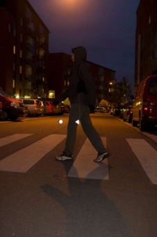 Пешеходный светоотражатель «Круг», белый фото 