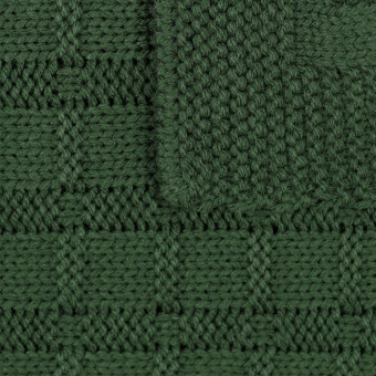 Плед Snippet, темно-зеленый фото 