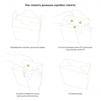 Подарочная коробка-пакет универсальная большая, черная фото 