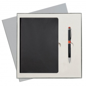 Подарочный набор Portobello/Latte черный-2 (Ежедневник недат А5, Ручка) беж. ложемент фото 