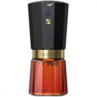 Портативная кофемолка Electric Coffee Grinder, черная с оранжевым фото 