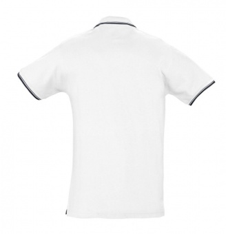 Рубашка поло мужская с контрастной отделкой Practice 270, белый/темно-синий фото 5
