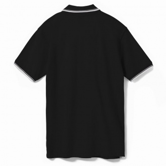 Рубашка поло мужская с контрастной отделкой Practice 270 черная фото 8