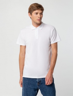 Рубашка поло мужская Summer 170, белая фото 16