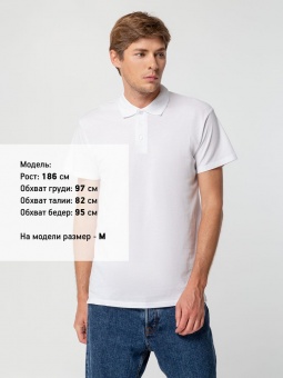 Рубашка поло мужская Summer 170, белая фото 18