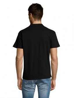 Рубашка поло мужская Summer 170, черная фото 11